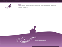 Tablet Screenshot of caringcommunities.org